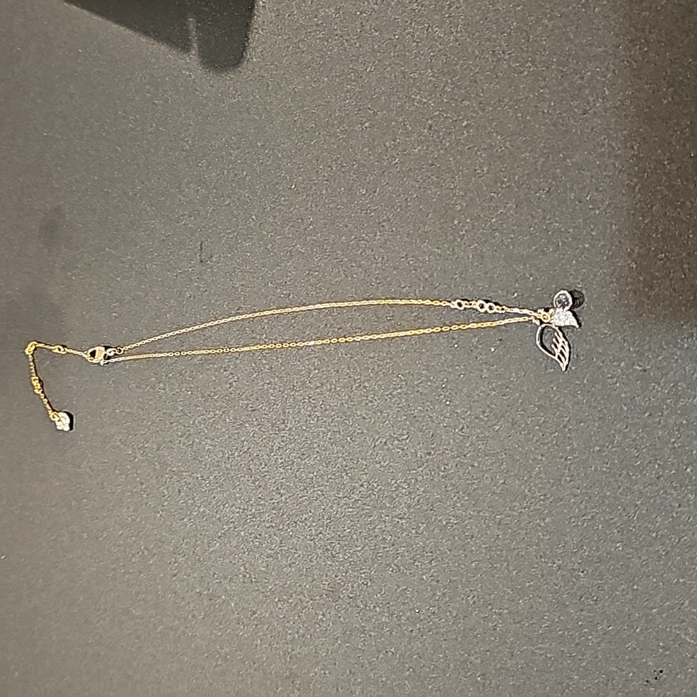Swarovski Purple and Gold/Rose Gold Necklace With Swarovski Box